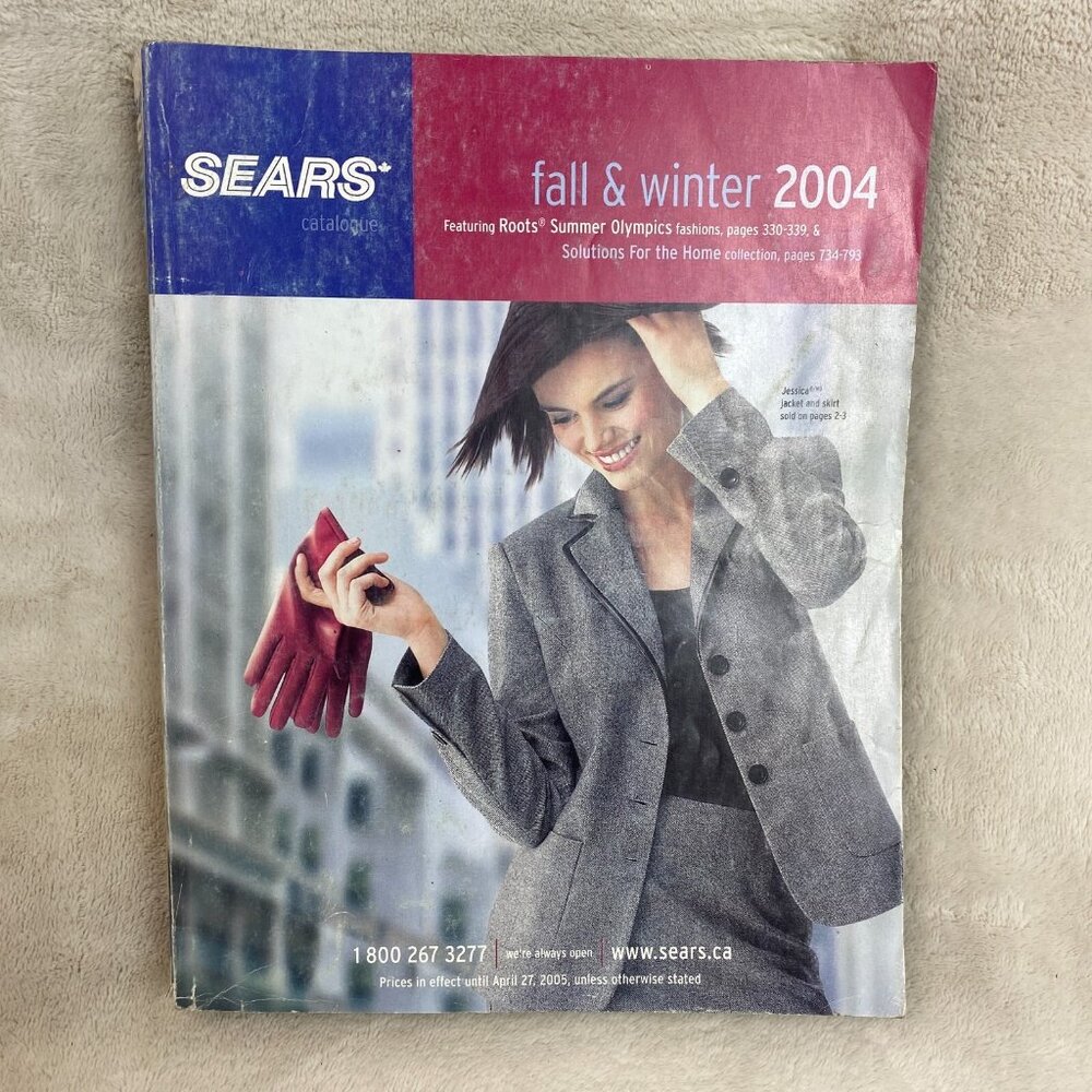 Vintage 2004 Sears Fall And Winter Catalog Fashion Electronics Furniture RARE